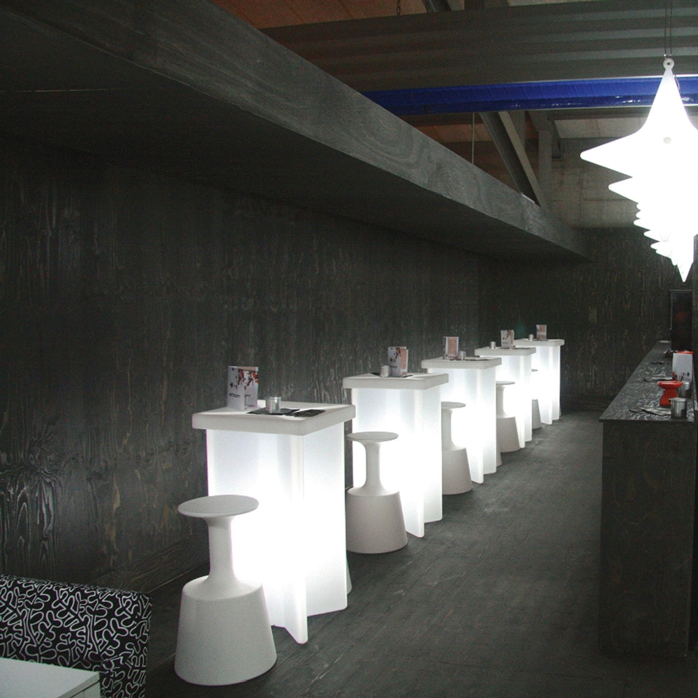 Slide X2 Luminous Table 60x60x110h cm