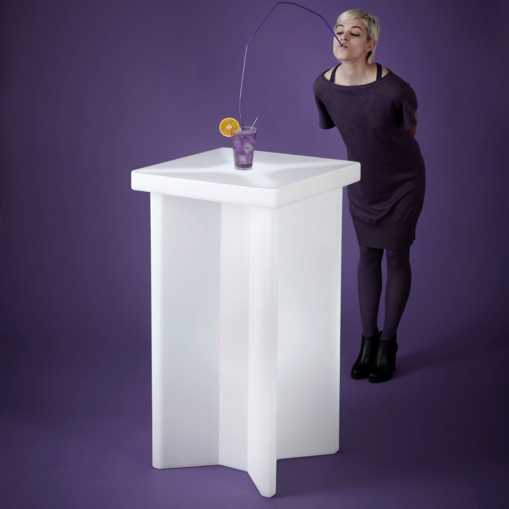 Slide Tavolo luminoso X2 60x60x110h cm