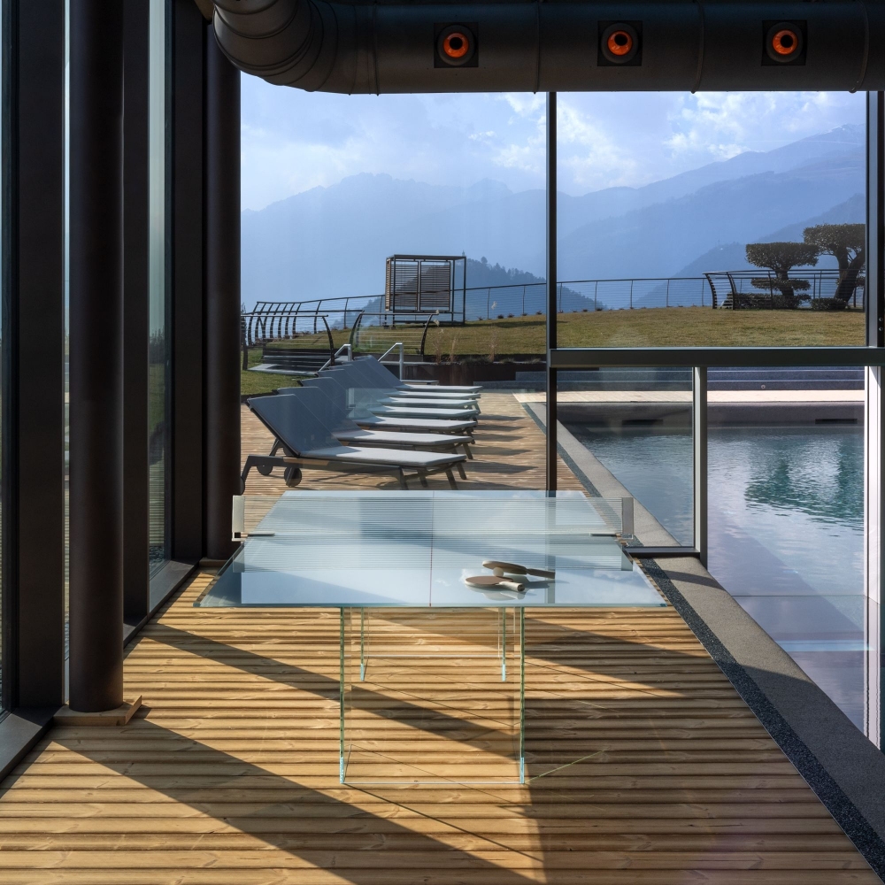 FAS Pendezza Crystal White Ping Pong Table 274x152,5x76h cm