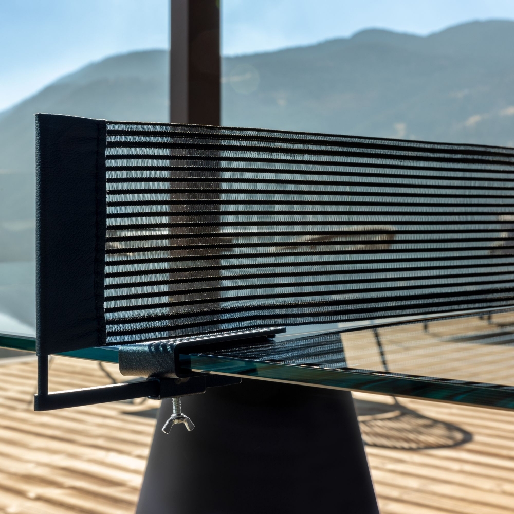 FAS Pendezza Dada Glass Black Ping Pong Table 274x152,5x76h cm