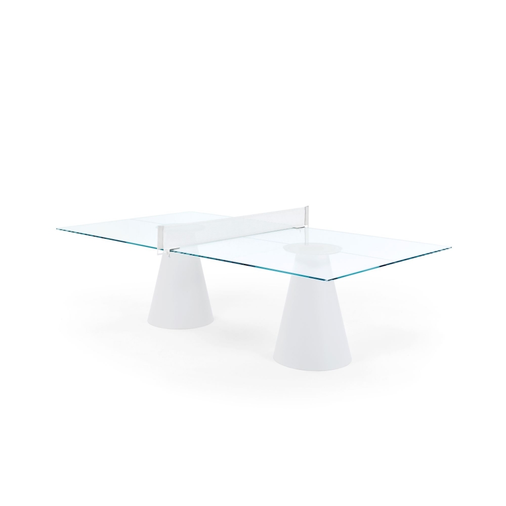 FAS Pendezza Tavolo da ping pong Dada Glass White 274x152,5x76h cm
