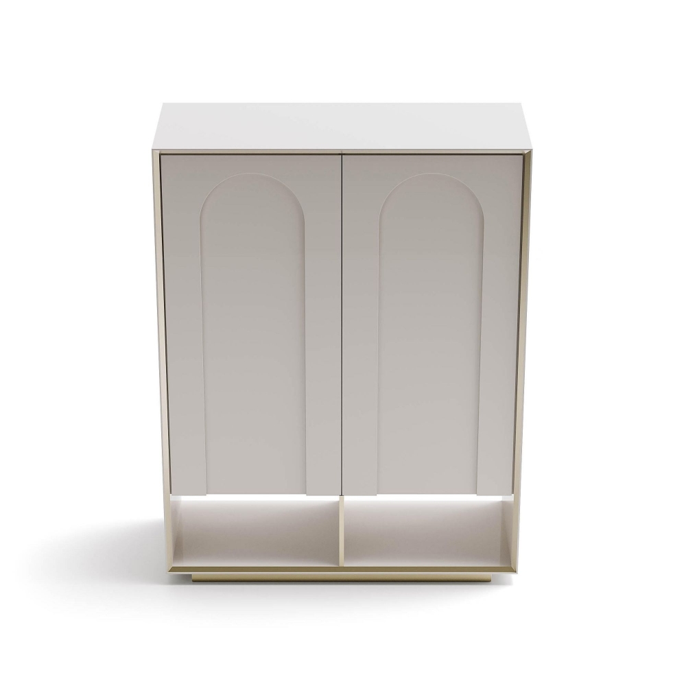 Capital Palladio Sideboard with matte lacquered metal arches