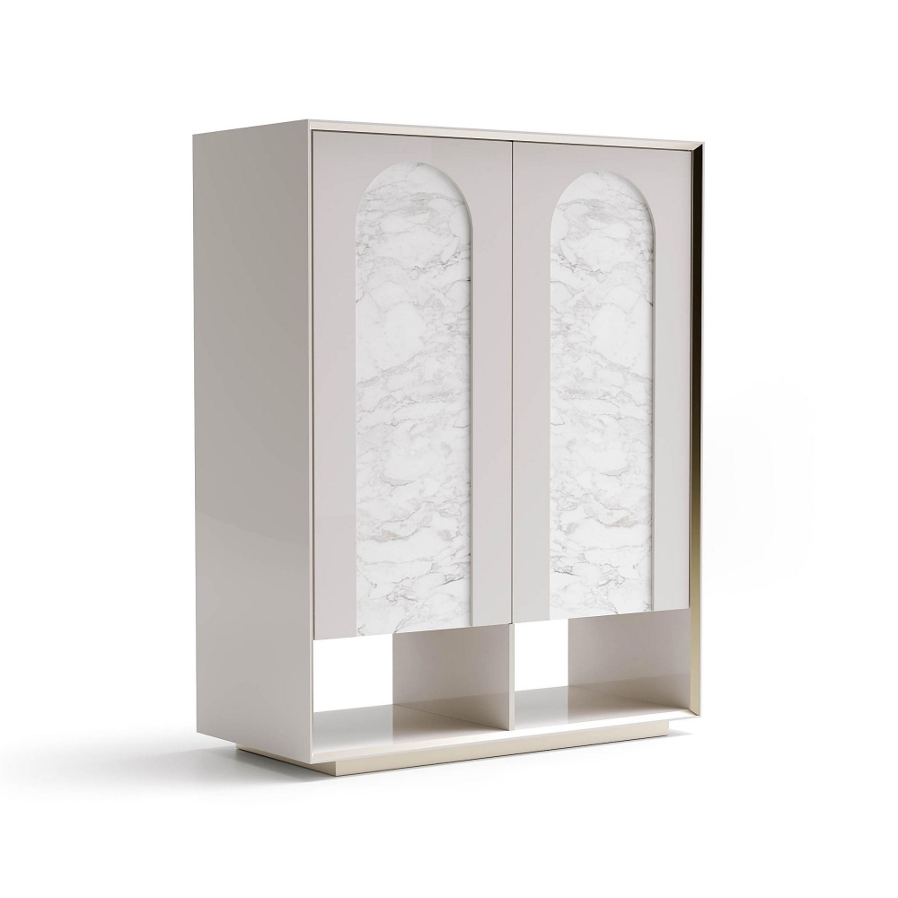 Capital Palladio Sideboard with matte lacquered metal arches