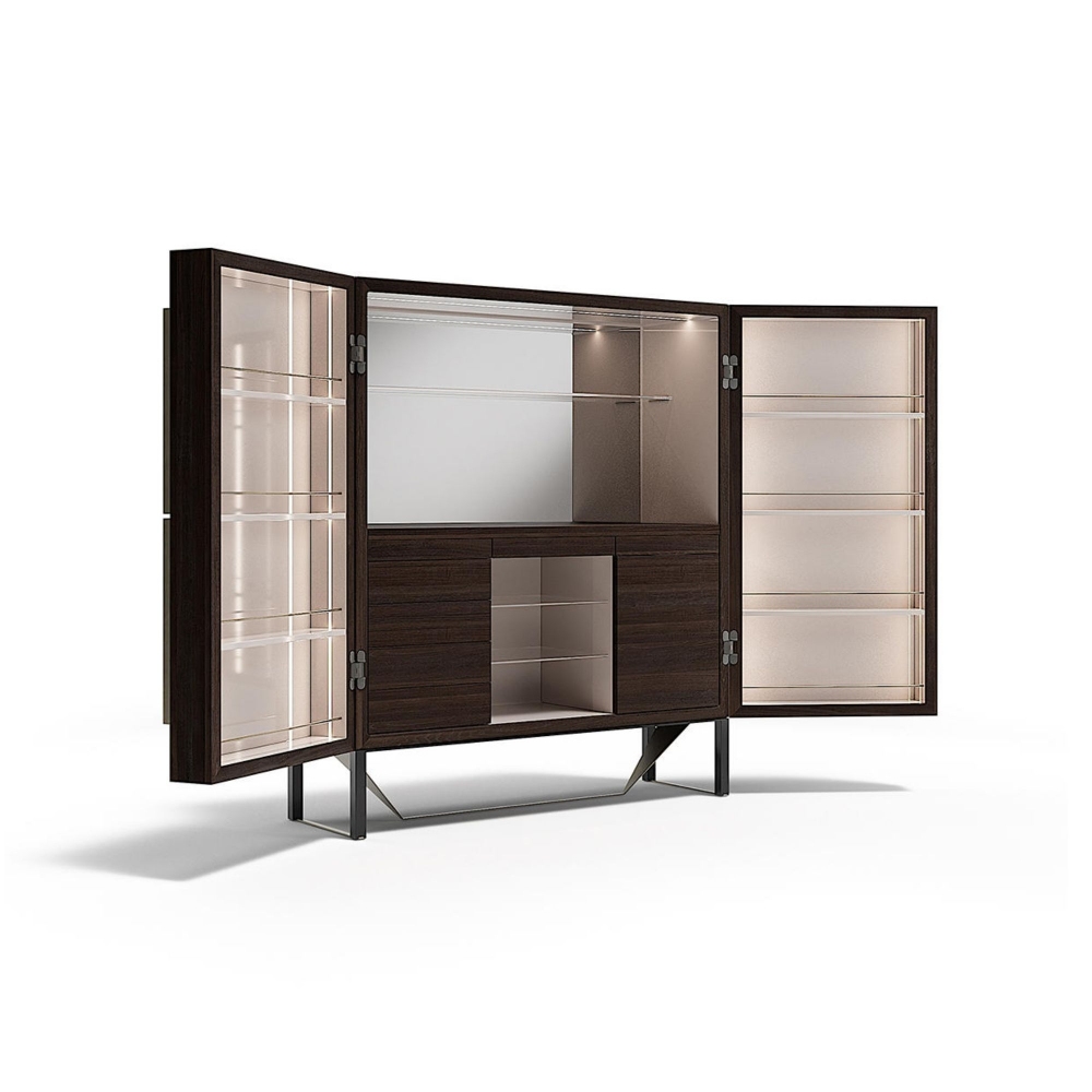 Capital Credenza Prisma Bar con ante pantografate