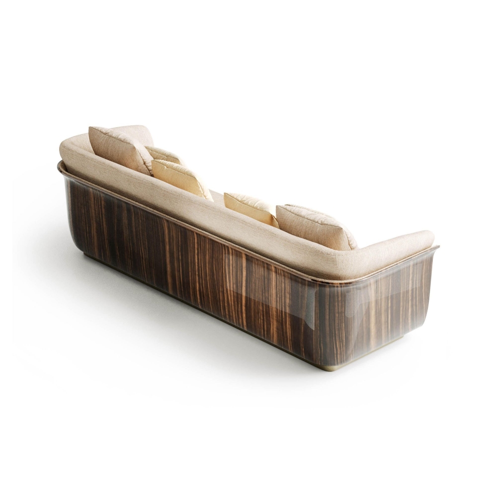 Capital Allure 3-seater Sofa with an external shell in hardwood