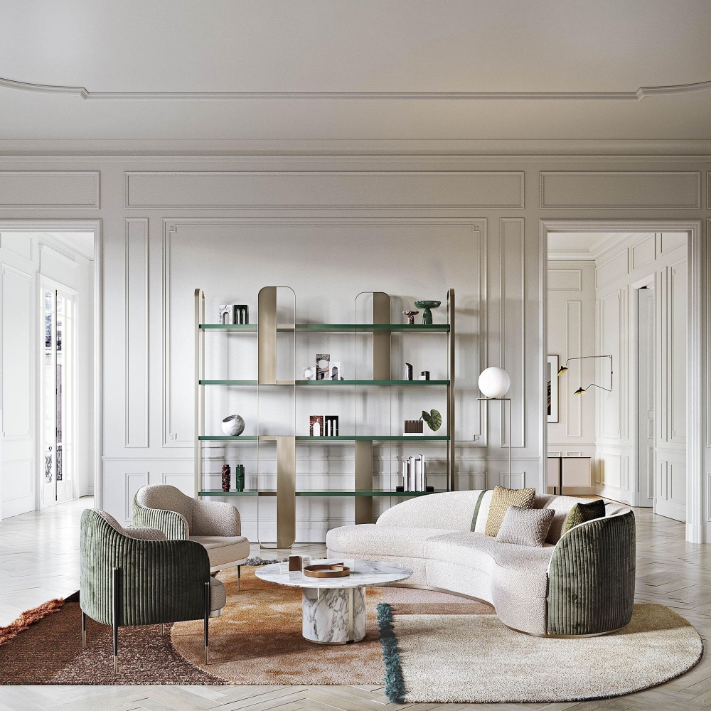 Capital Libreria modulare Giselle 152x43x197h cm