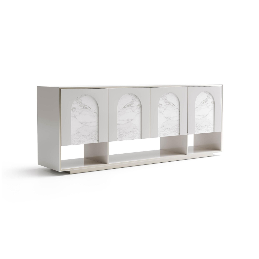 Capital Palladio Sideboard with marble arches