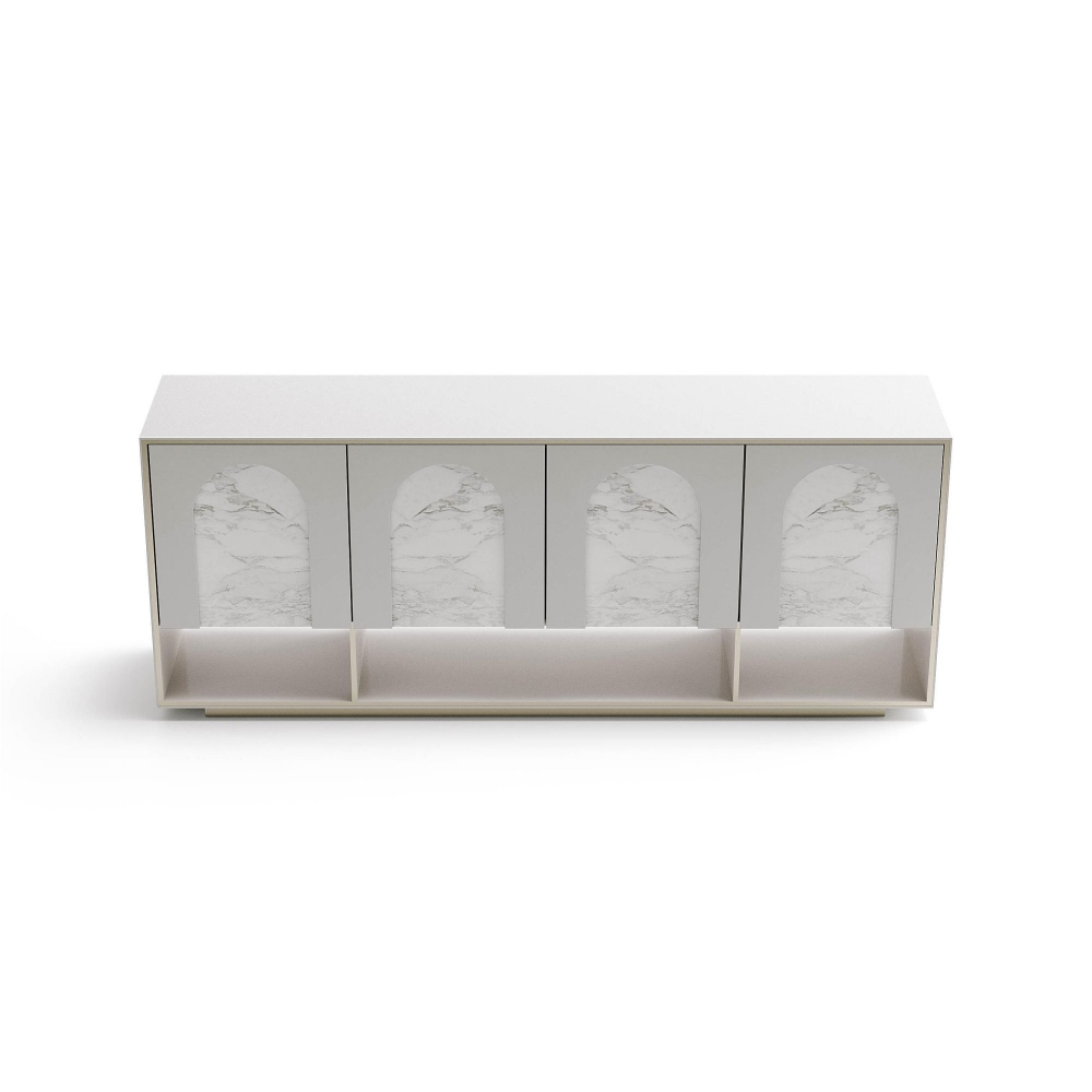 Capital Palladio Sideboard with marble arches