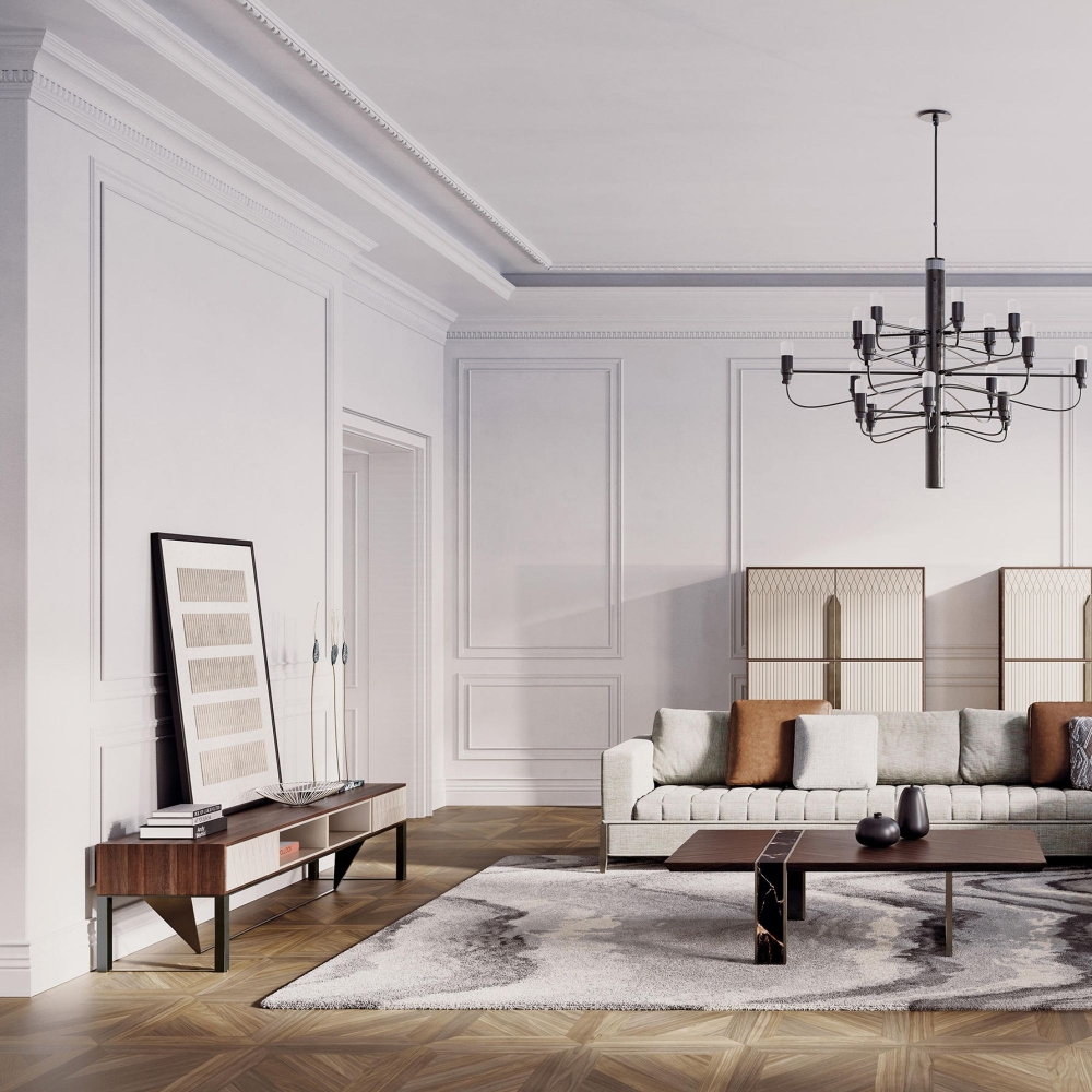 Capital Prisma TV Stand with pantographed doors