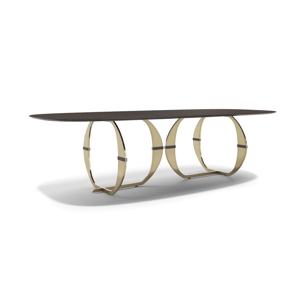 Capital Tavolo ovale Convivio 280x120x76h cm