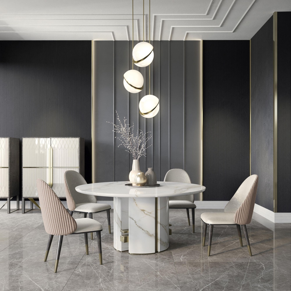 Capital Tavolo rotondo Ercole Ø160x76h cm