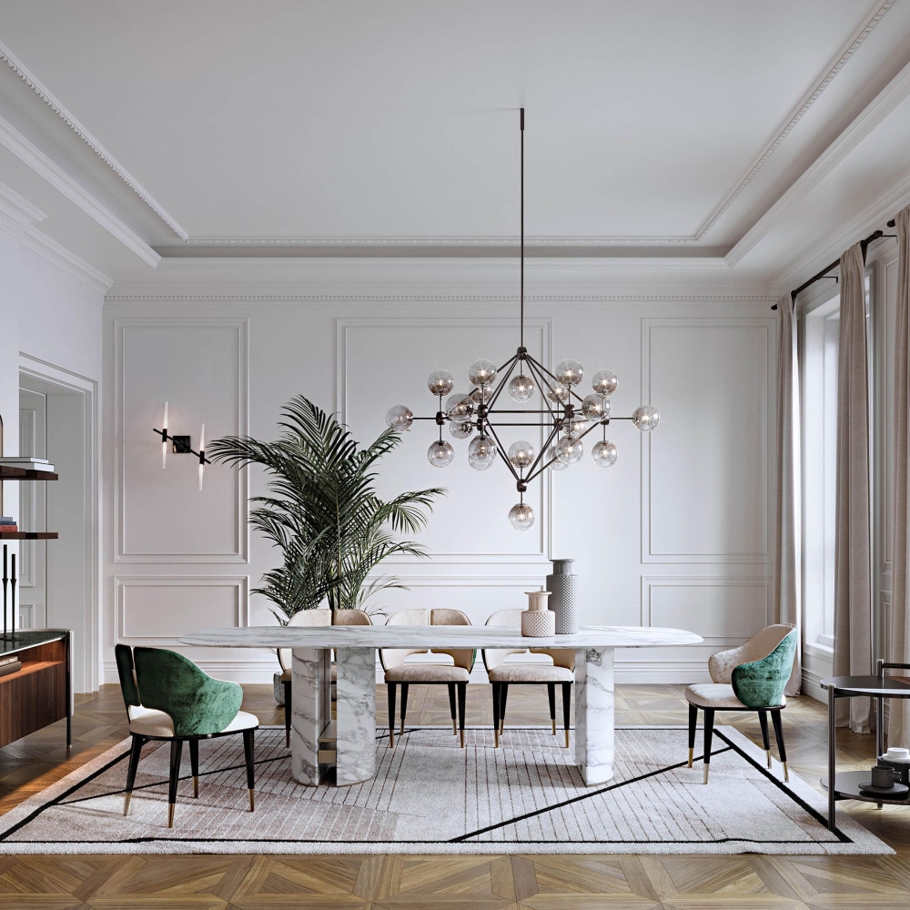 Capital Ercole Oval Table 280x120x76h cm