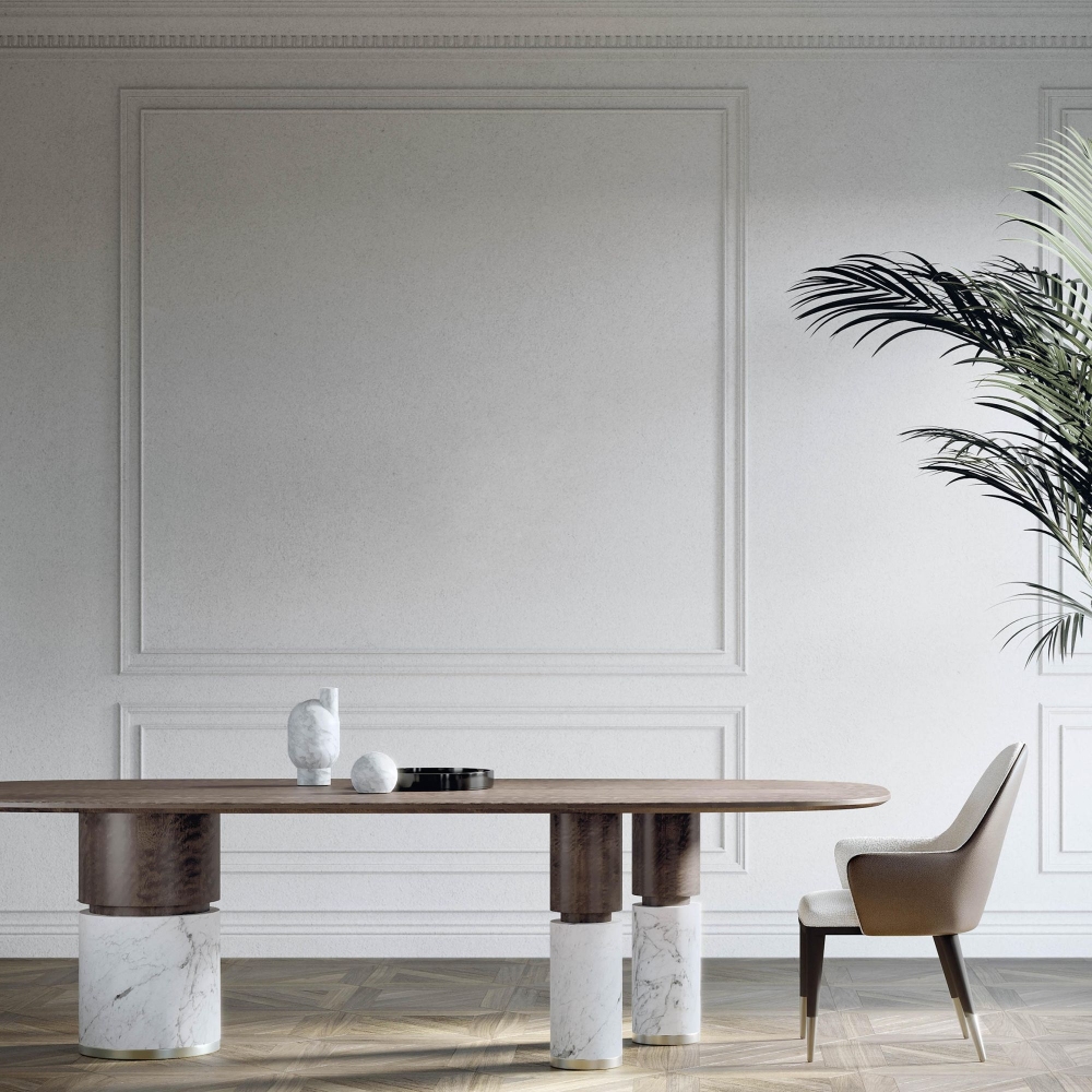 Capital Loïc Oval Table 280x120x75h cm