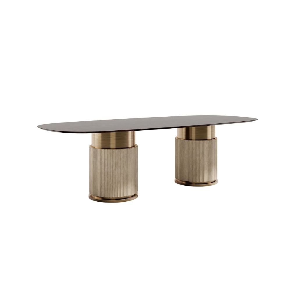 Capital Tavolo ovale Rock 280x120x75h cm