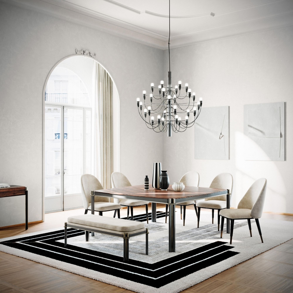 Capital Tudor Square Table 165x165x76h cm