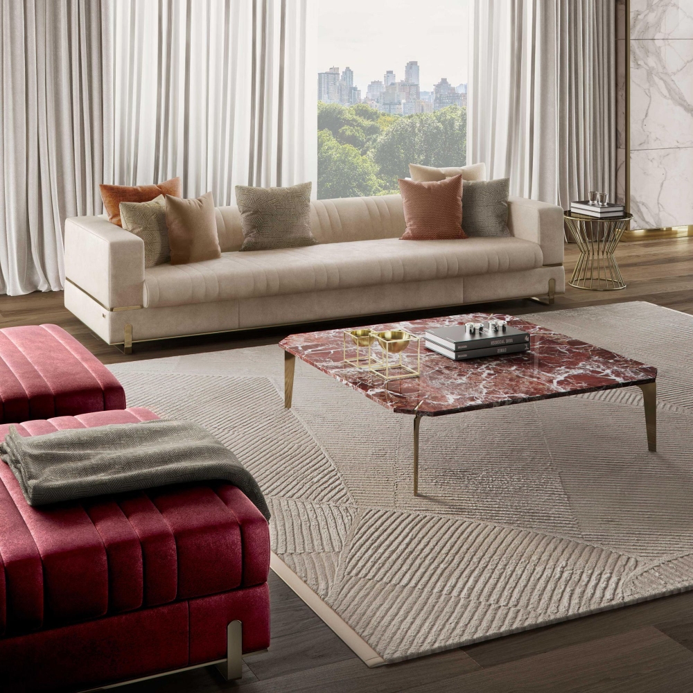 Capital Eclectic Square Coffee Table 130x130x37h cm