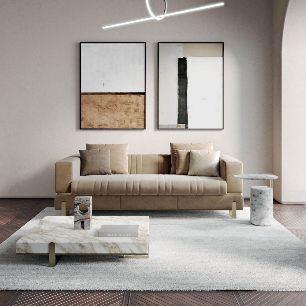 Capital Grand.23 Square Coffee Table 103x103x21h cm