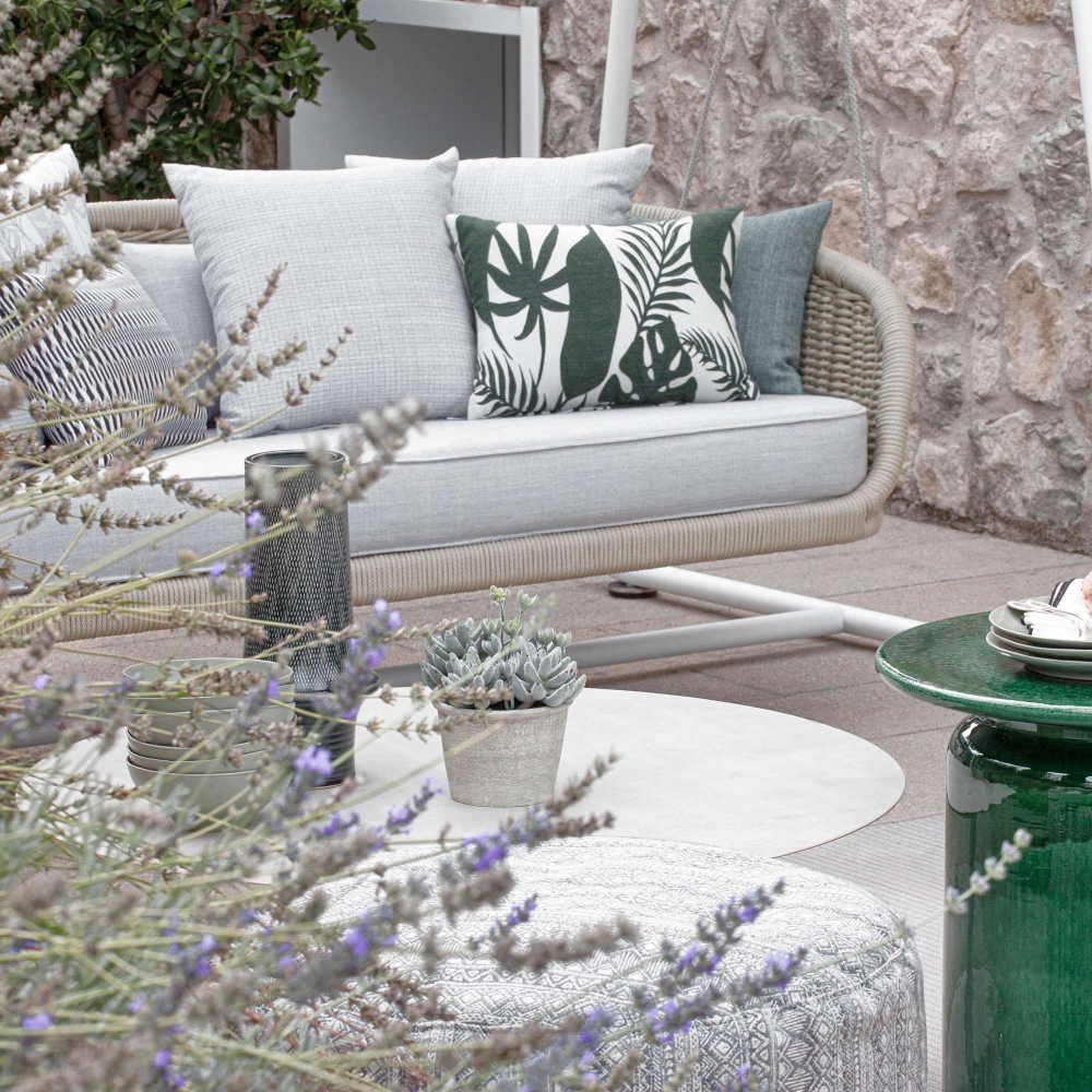 Atmosphera Ludo .L5 rocking sofa with pedestal