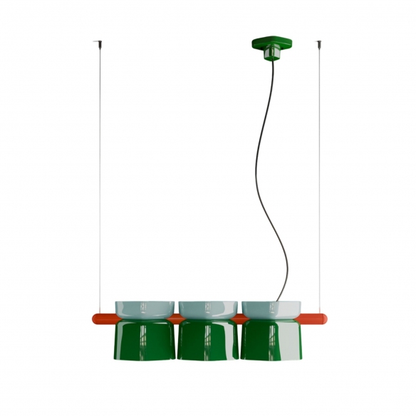 Ferroluce Yakitori C2790 3 elements Pendant Lamp