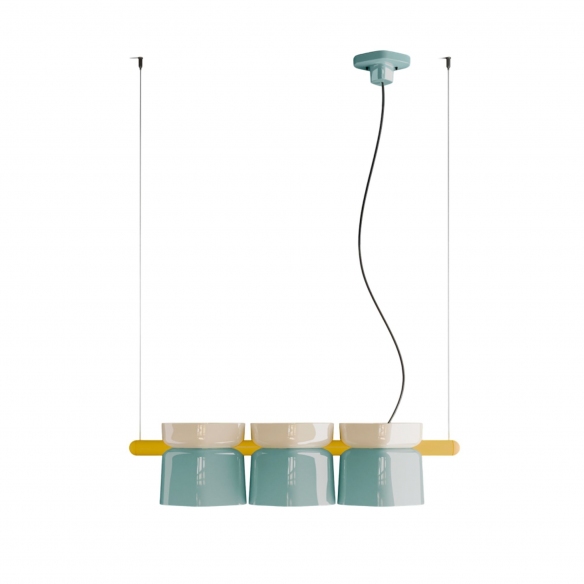 Ferroluce Yakitori C2790 3 elements Pendant Lamp