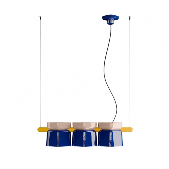 Ferroluce Yakitori C2790 3 elements Pendant Lamp