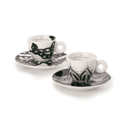 Illy 2 Espresso Cups Illy Art Collection Genesi - Monica Bonvicini & Shirin Neshat