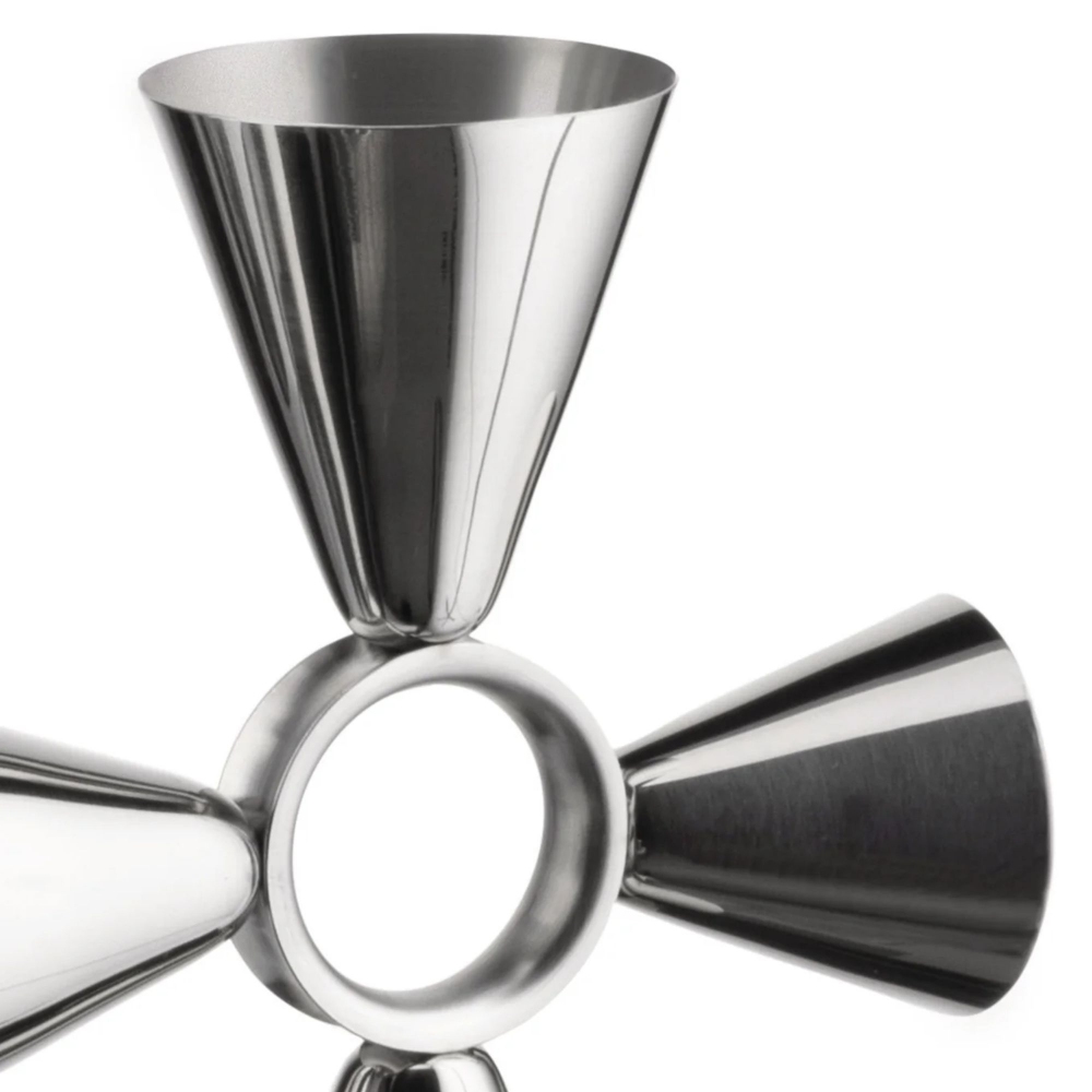Alessi Misurino per cocktail "Quadri Combo Jigger" The tending box