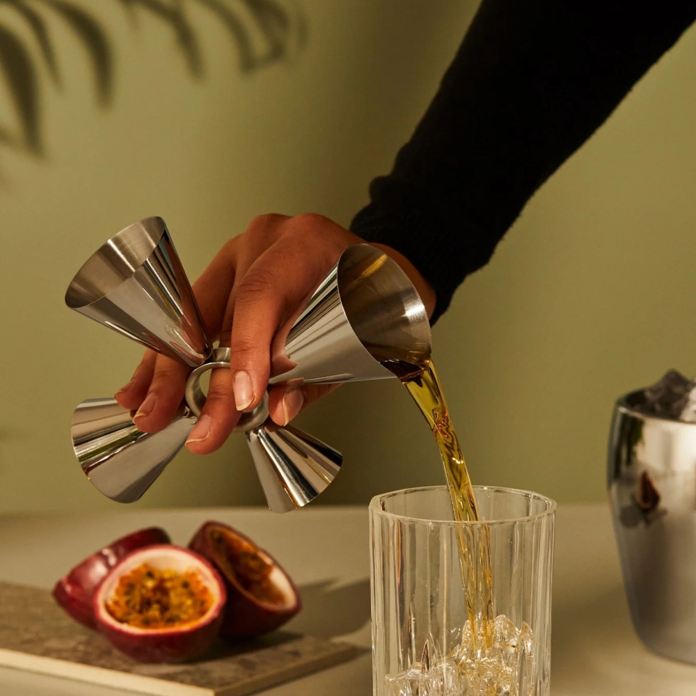 Alessi Misurino per cocktail "Quadri Combo Jigger" The tending box