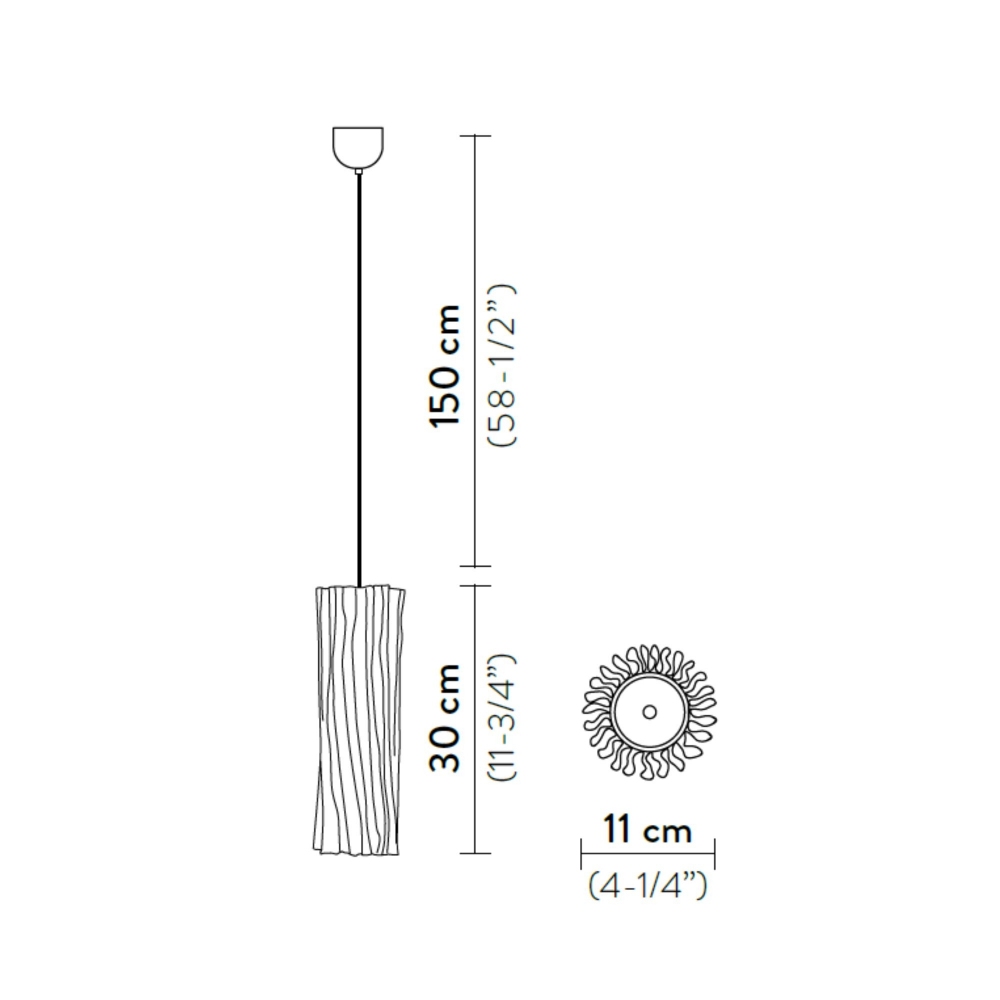 Slamp Lampada a sospensione Accordéon Vertical