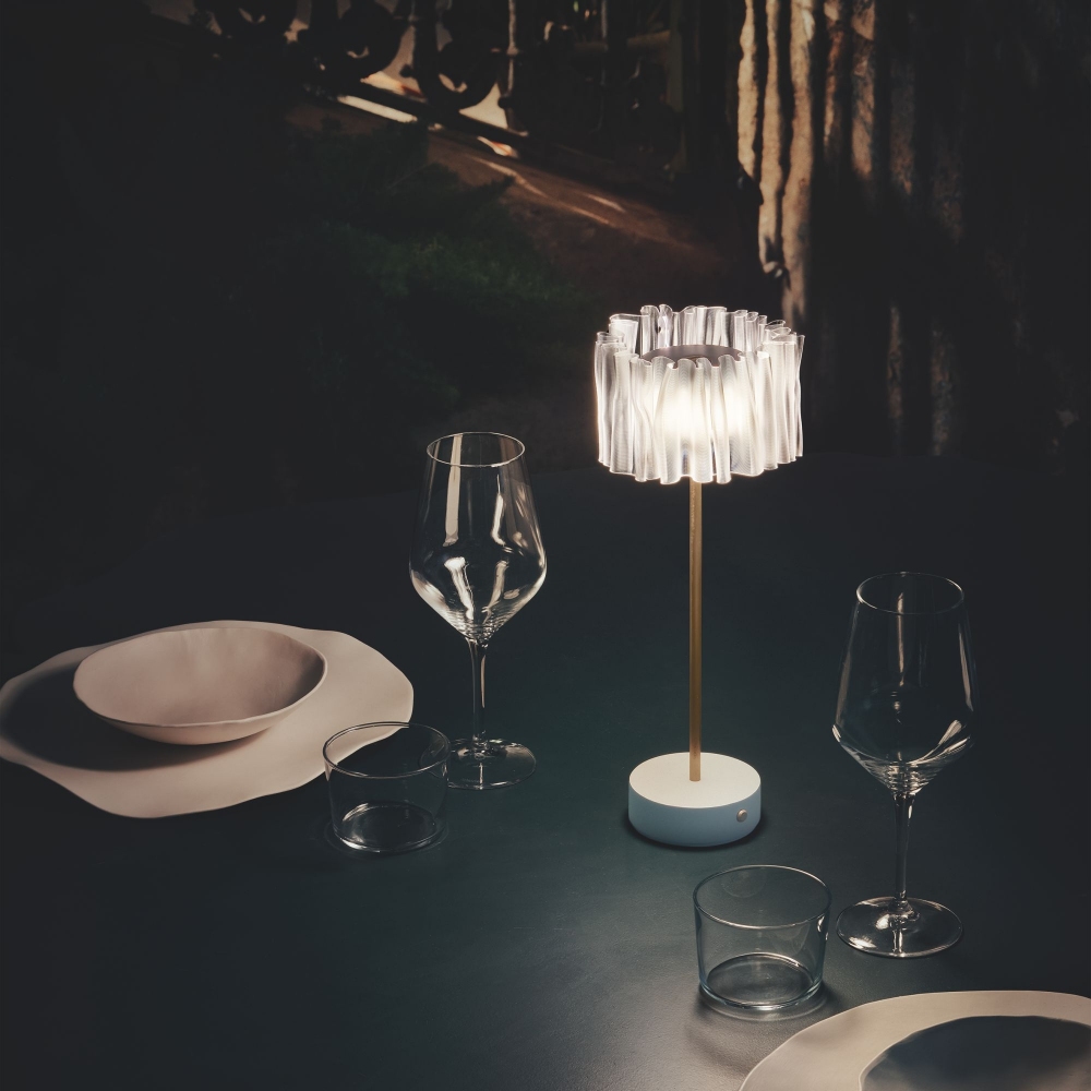 Slamp Accordéon Battery Rechargeable Table Lamp