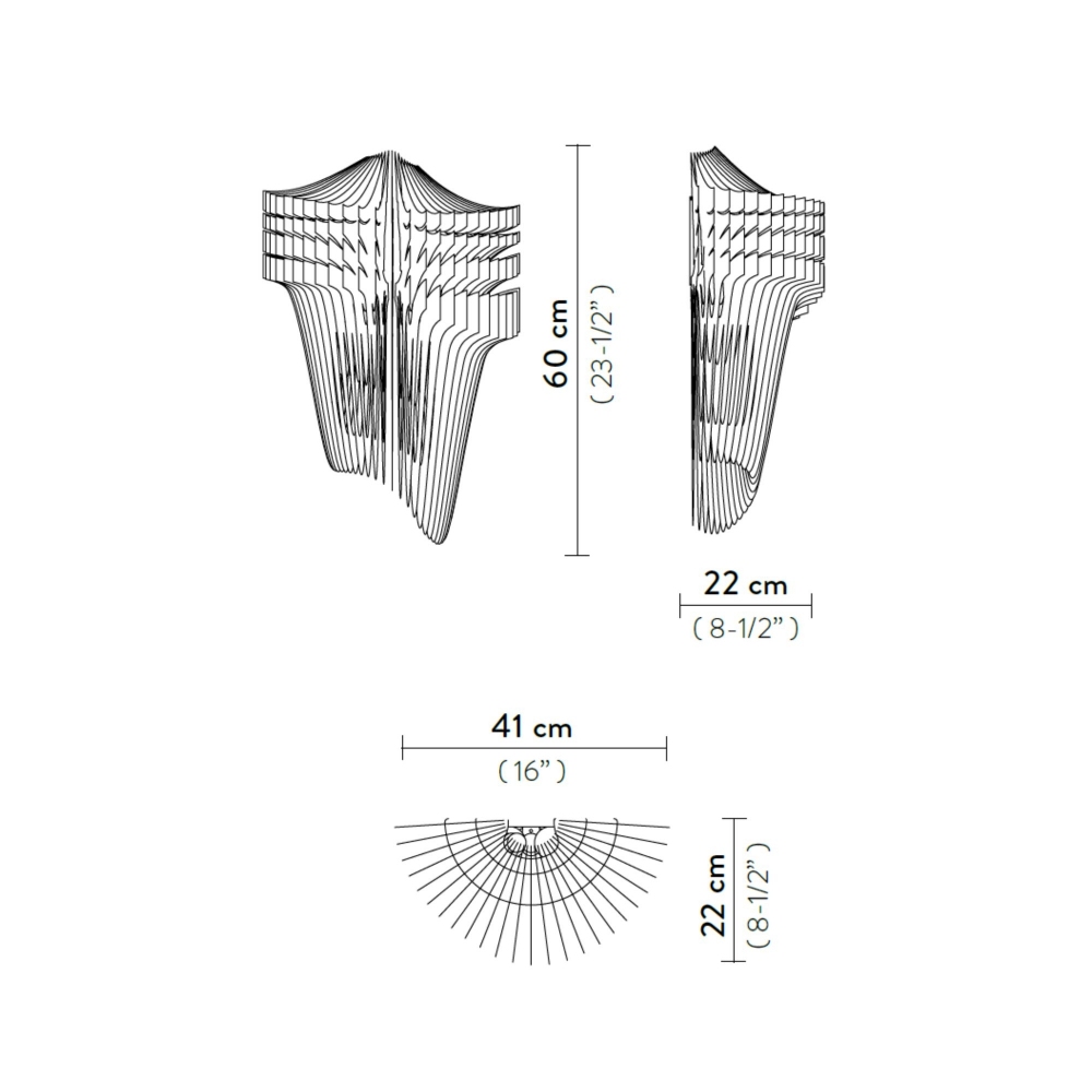 Slamp Aria Applique Wall Lamp