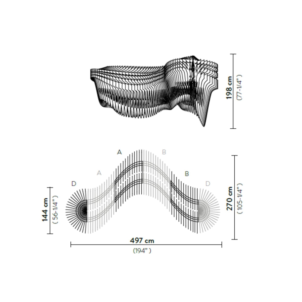 Slamp Aria Infinita Pendant Lamp - Composition 2