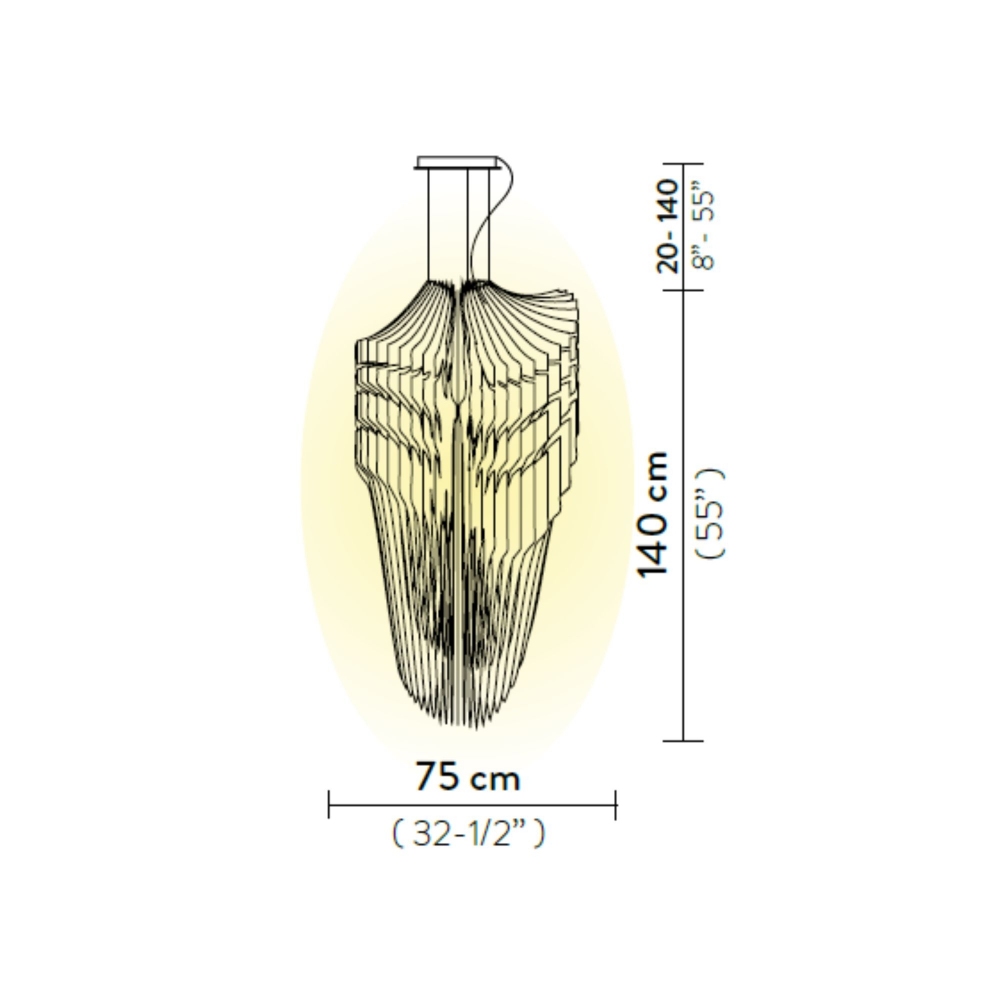 Slamp Lampada a sospensione Avia XL