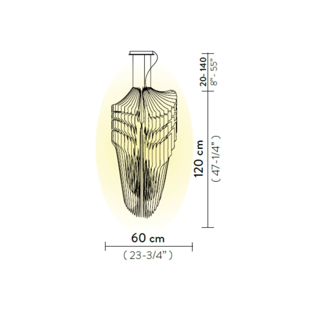 Slamp Lampada a sospensione Avia Large