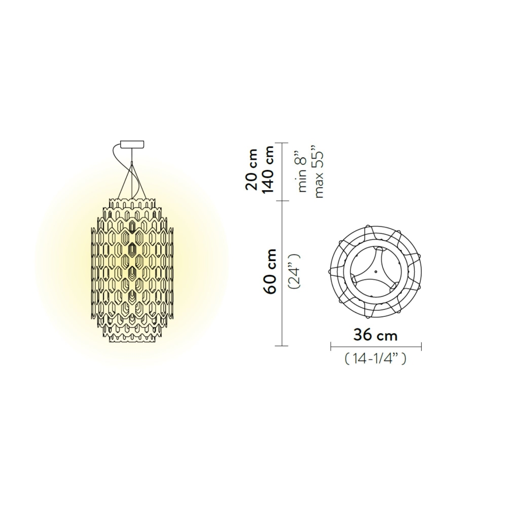 Slamp Lampada a sospensione Chantal Small