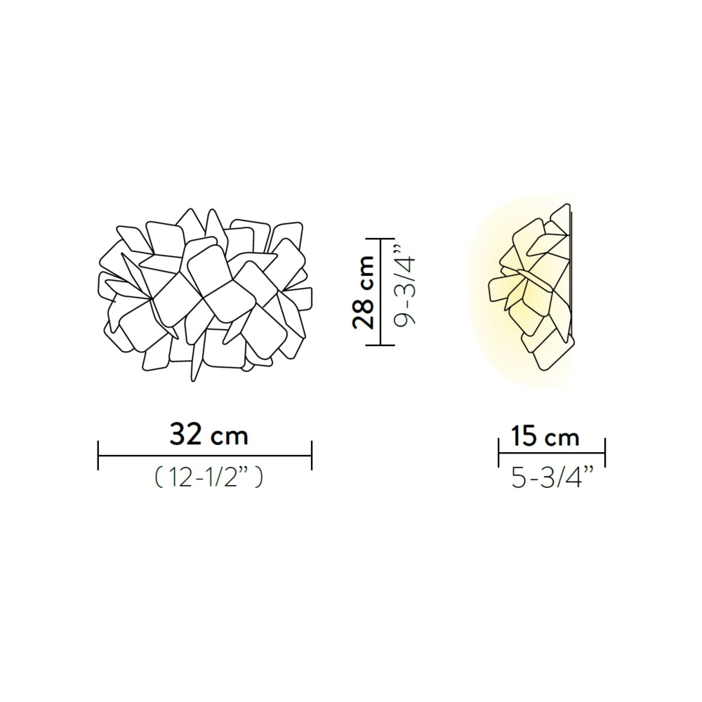 Slamp Clizia Applique Wall Lamp