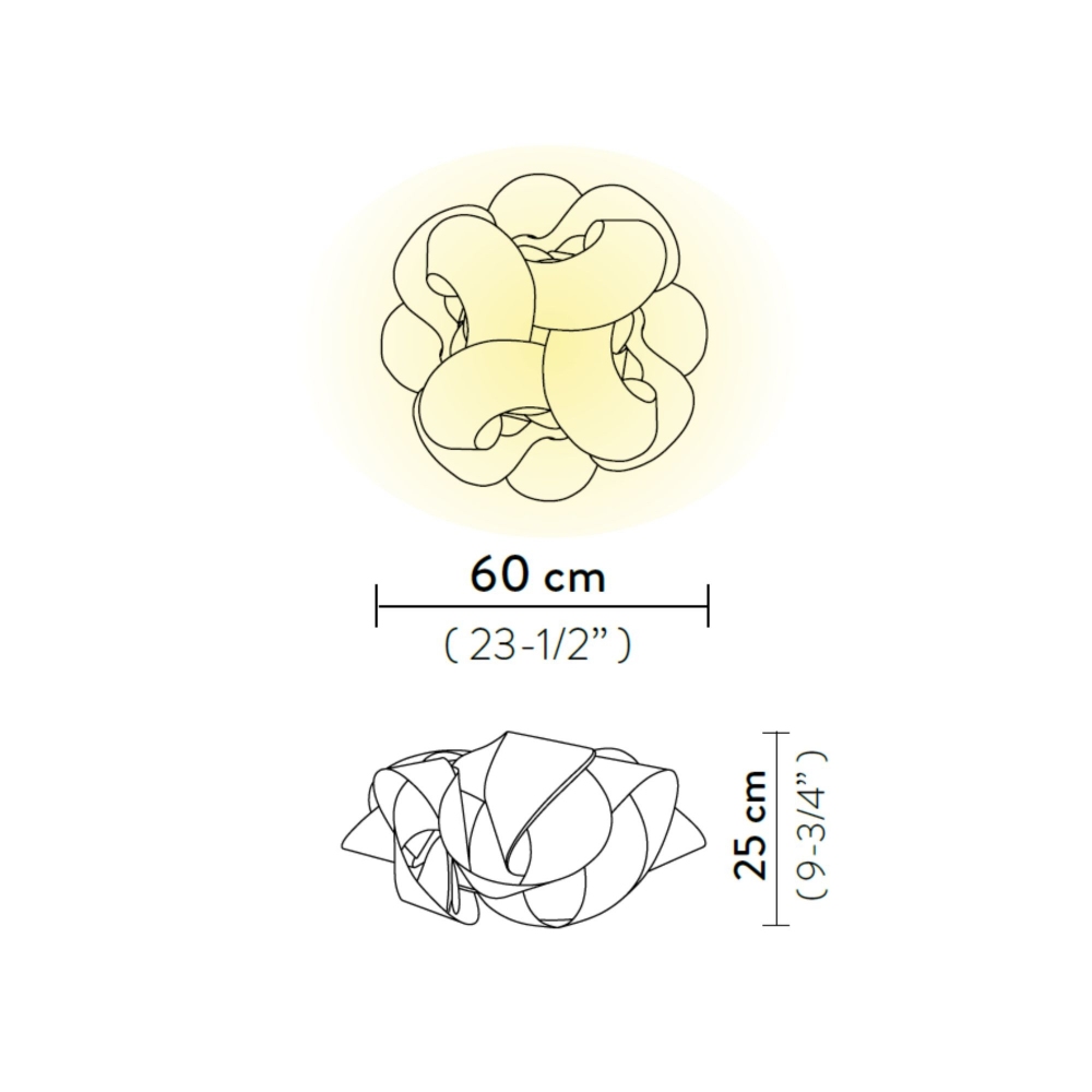 Slamp Fabula Large Wall/Ceiling Lamp