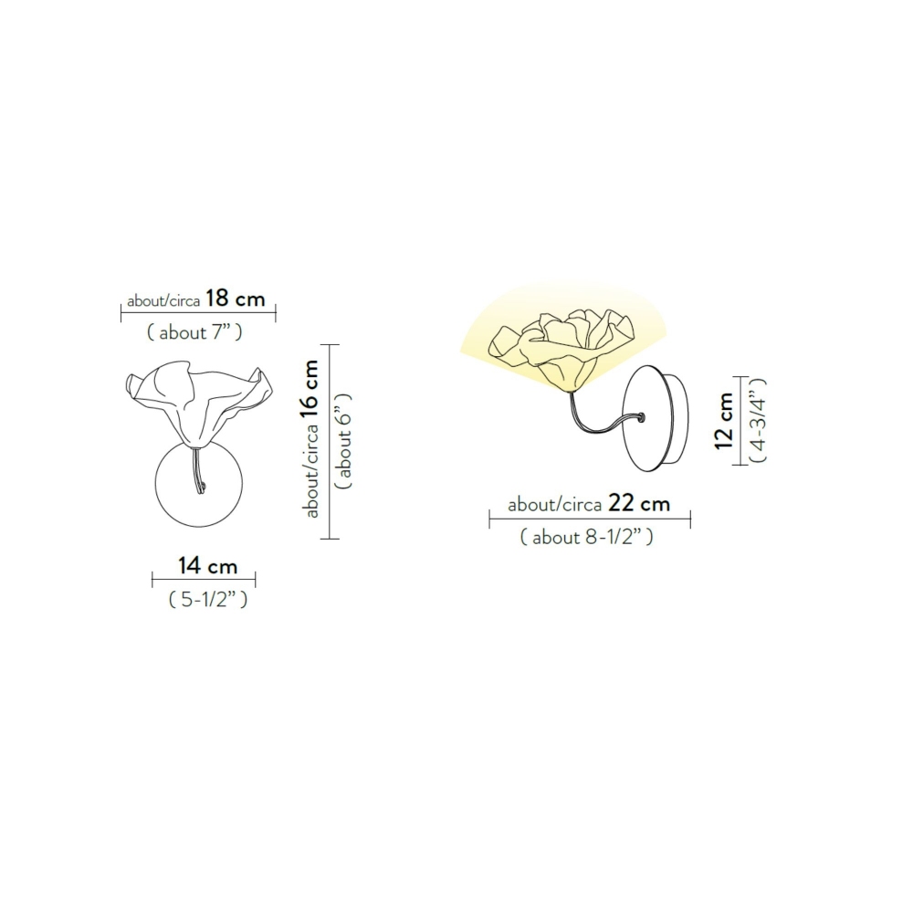 Slamp Lafleur Applique Wall Lamp