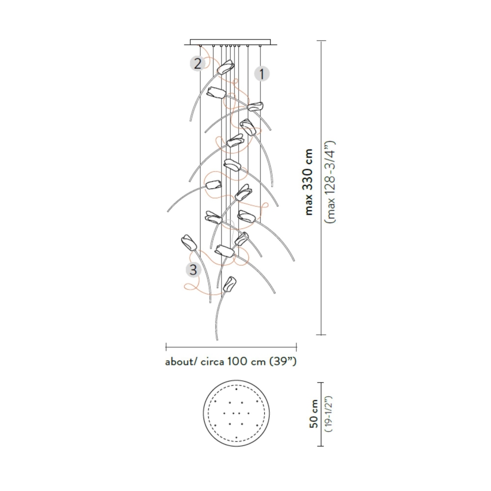 Slamp Lampada a sospensione Tulip 7 Round