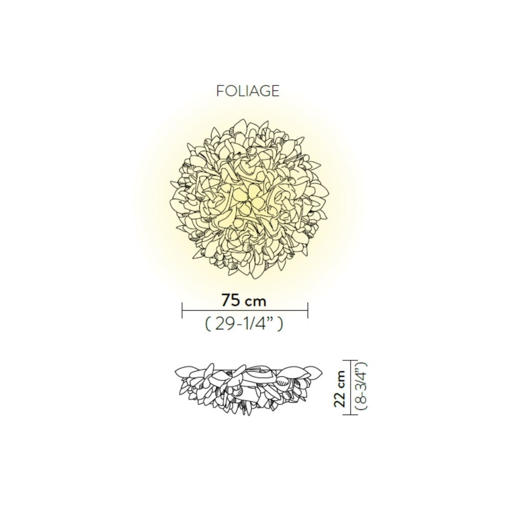 Slamp Veli Large Wall/Ceiling Lamp