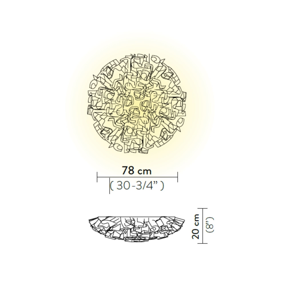 Slamp Veli Large Wall/Ceiling Lamp