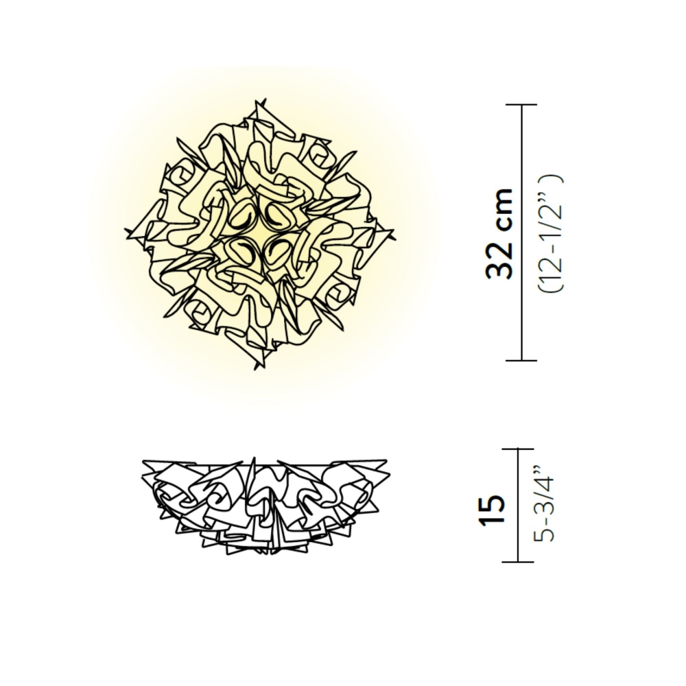 Slamp Veli Mini Wall/Ceiling Lamp