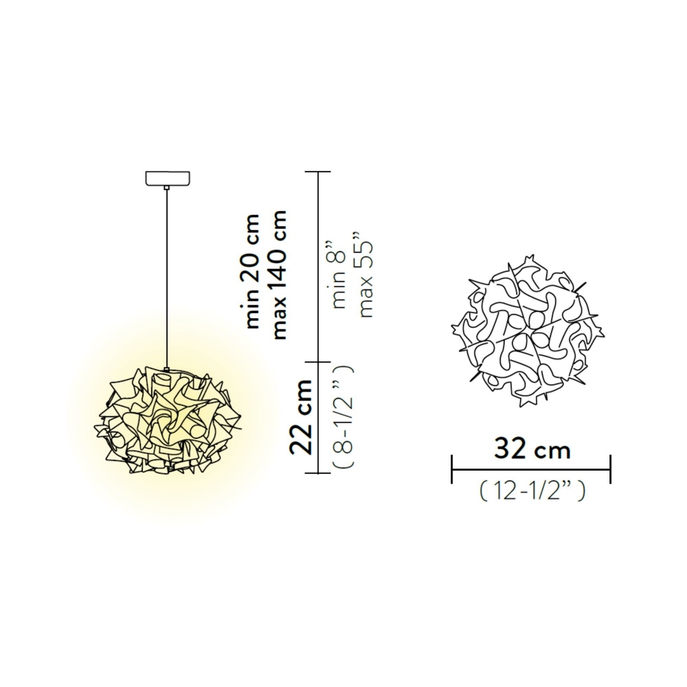 Slamp Veli Mini Couture Pendant Lamp