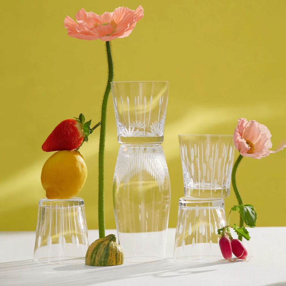 Lalique Tumbler in cristallo Lotus Buds 30 cl