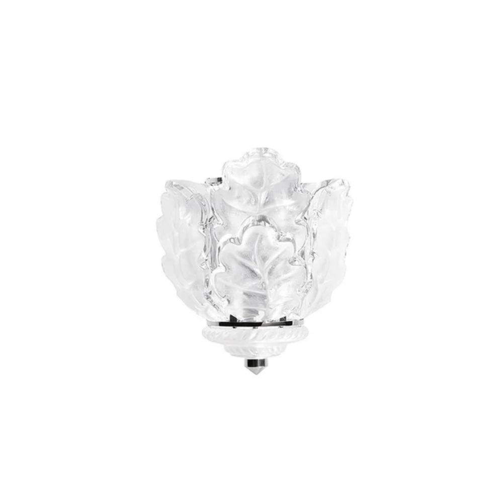 Lalique Chêne Wall Lamp - Chrome Finish