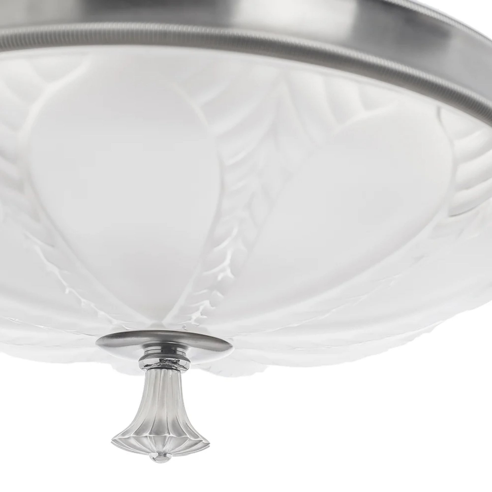 Lalique Lampada da soffitto in cristallo Ginkgo Large