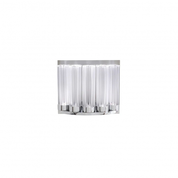 Lalique Orgue 5 Elements Wall Lamp - Chrome Finish