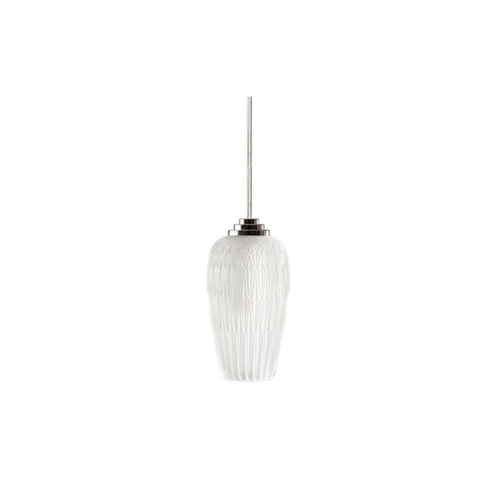 Lalique Plumes Incolore Pendant Lamp