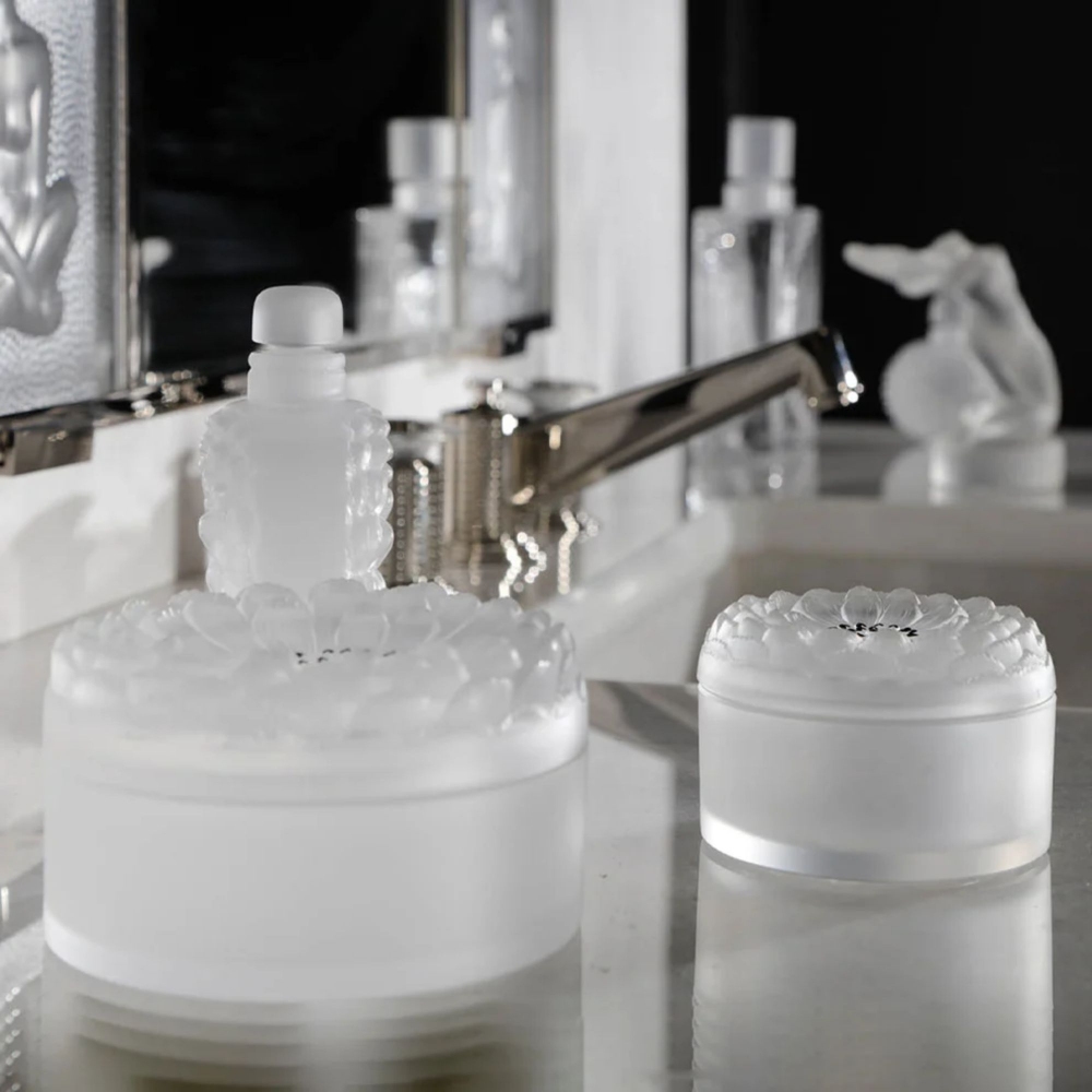 Lalique Dahlia Crystal Box