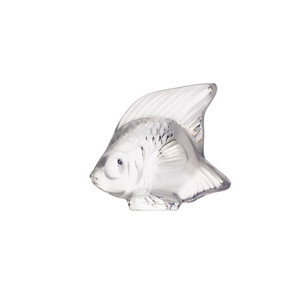 Lalique Scultura in cristallo Poisson